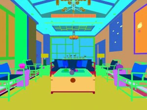 stylish avant-garde living room design 58 3D Model