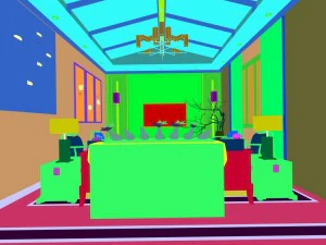 stylish avant-garde living room design 58 3D Model