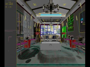 stylish avant-garde living room design 58 3D Model
