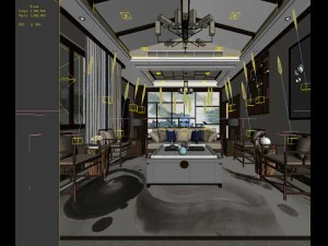 stylish avant-garde living room design 58 3D Model
