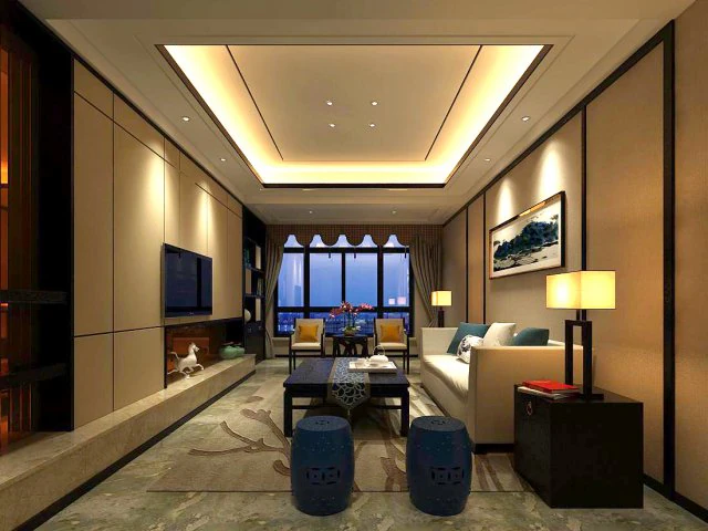 stylish avant-garde living room design 59 3D Model .c4d .max .obj .3ds .fbx .stl .blend