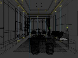 stylish avant-garde living room design 59 3Dモデル