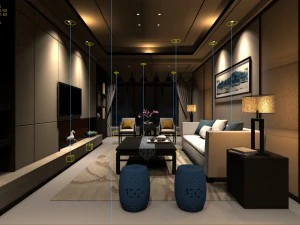 stylish avant-garde living room design 59 3D Model
