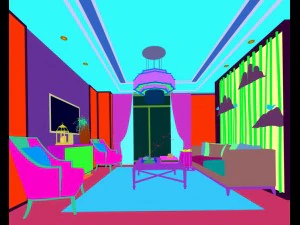 stylish avant-garde living room design 61 3D Model