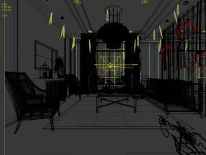 stylish avant-garde living room design 61 3D Model
