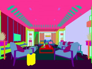 stylish avant-garde living room design 63 3D Model