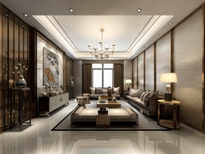 stylish avant-garde living room design 64 3D Model