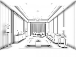 stylish avant-garde living room design 64 3D 模型