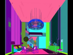 stylish avant-garde living room design 66 3D Model