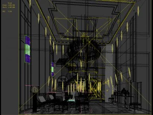 stylish avant-garde living room design 66 3D Model