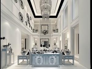 stylish avant-garde living room design 67 Modello 3D