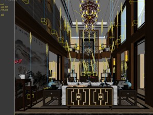 stylish avant-garde living room design 67 Modello 3D
