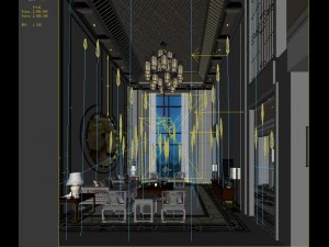stylish avant-garde living room design 68 3D Model