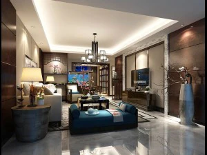 стильный авангардный дизайн гостиной 69 3D Модель