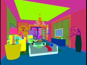 stylish avant-garde living room design 69 3D Model