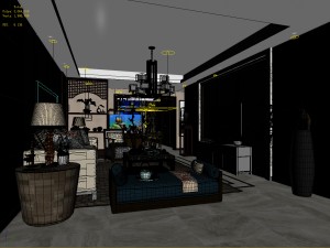 stylish avant-garde living room design 69 Modelo 3D