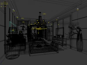 stylish avant-garde living room design 69 3D Model