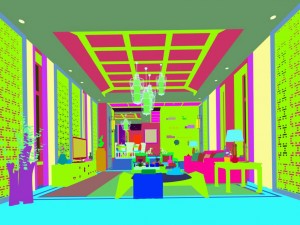 stylish avant-garde living room design 70 Model 3D