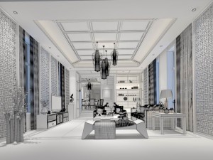 stylish avant-garde living room design 70 Model 3D