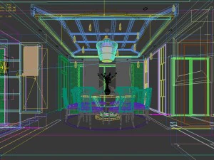 stylish avant-garde living room design 70 3D Model
