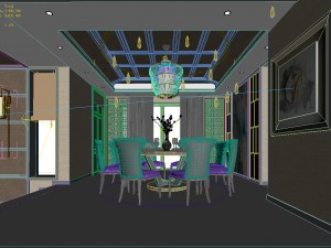 stylish avant-garde living room design 70 Model 3D