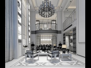stylish avant-garde living room design 71 Modelo 3D