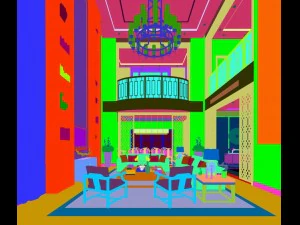 stylish avant-garde living room design 71 3D Model
