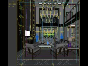 stylish avant-garde living room design 71 3D Model