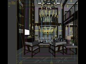 stylish avant-garde living room design 71 3D Model