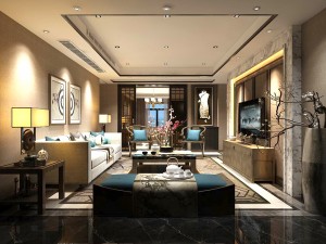 stylish avant-garde living room design 72 3D Model