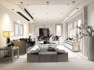 stylish avant-garde living room design 72 3D Model