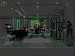 stylish avant-garde living room design 72 3D Model