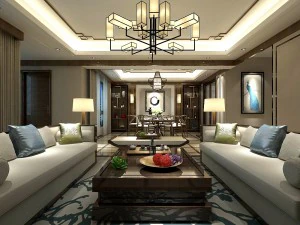 şık avangart oturma odası tasarımı 73 3D Model