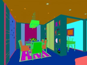 stylish avant-garde living room design 75 3D Model