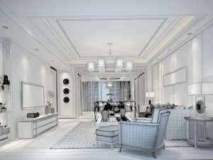 stylish avant-garde living room design 77 Model 3D
