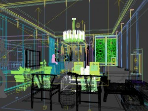 stylish avant-garde living room design 78 3D Model