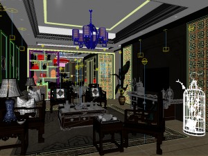 stylish avant-garde living room design 79 3D 模型