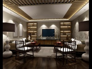 stylish avant-garde living room design 80 3D Model