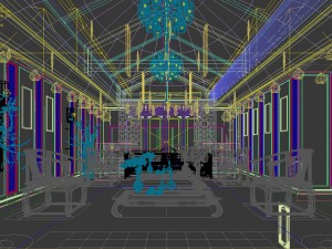 stylish avant-garde living room design 81 3D Model