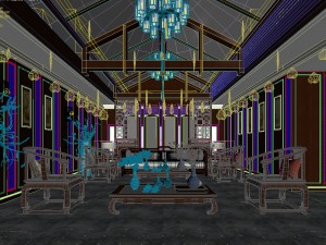 stylish avant-garde living room design 81 3D Model