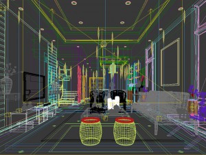 stylish avant-garde living room design 82 3D मॉडल