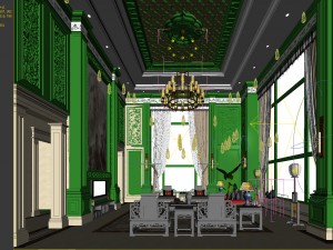 stylish avant-garde living room design 83 3D 모델