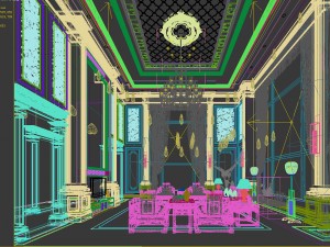 stylish avant-garde living room design 83 3D 모델