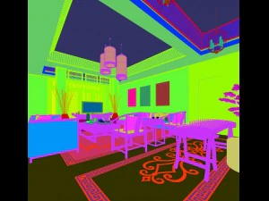 stylish avant-garde living room design 84 3D Model