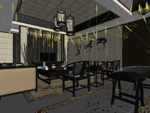 stylish avant-garde living room design 84 3D Model