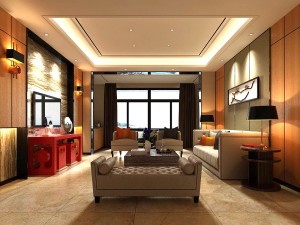 stylish avant-garde living room design 85 3D Model