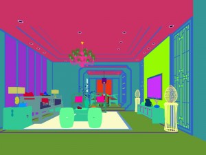 stylish avant-garde living room design 86 3D 模型