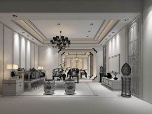 stylish avant-garde living room design 86 3D 模型