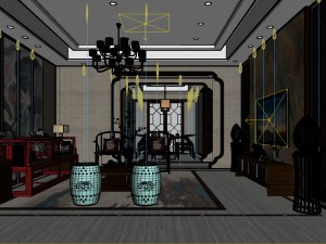 stylish avant-garde living room design 86 3D 模型