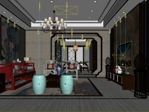 stylish avant-garde living room design 86 3D 模型
